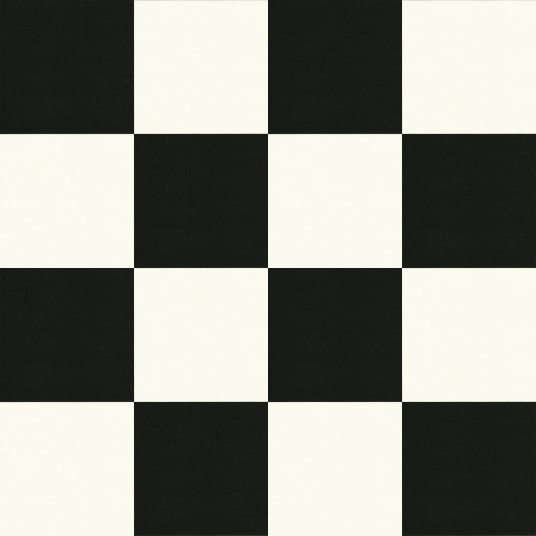 Sol PVC Best - Motif carrelage Damier Blanc Noir