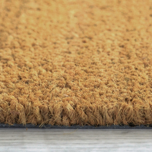 Paillasson - Tapis brosse Coco - Écru - Ep. 17mm - tranche