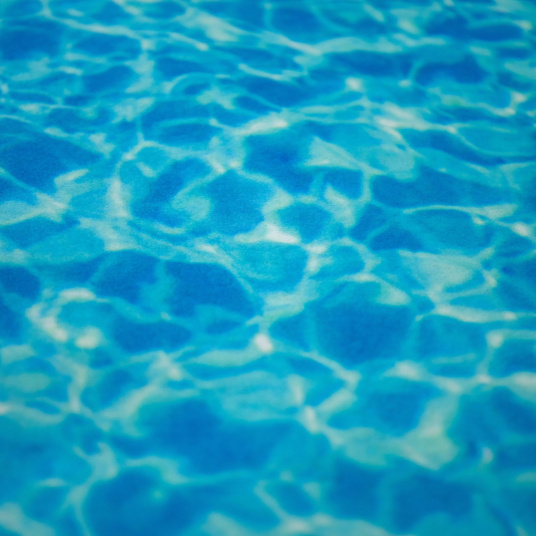 Moquette Stand imprimée Piscine effet eau turquoise pour décoration événementielle