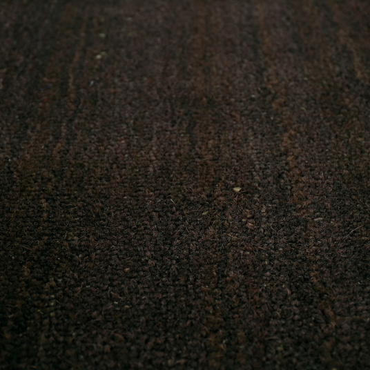 Tapis sur mesure Paillasson Brosse Coco 23mm - Brun - Texture