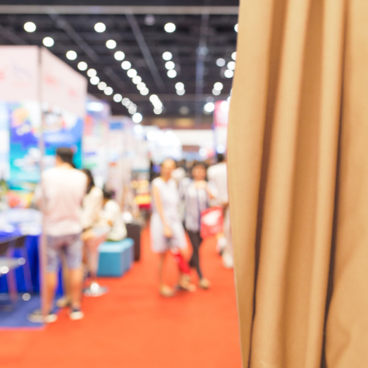 Coton gratté ignifugé couleur beige - salon événement