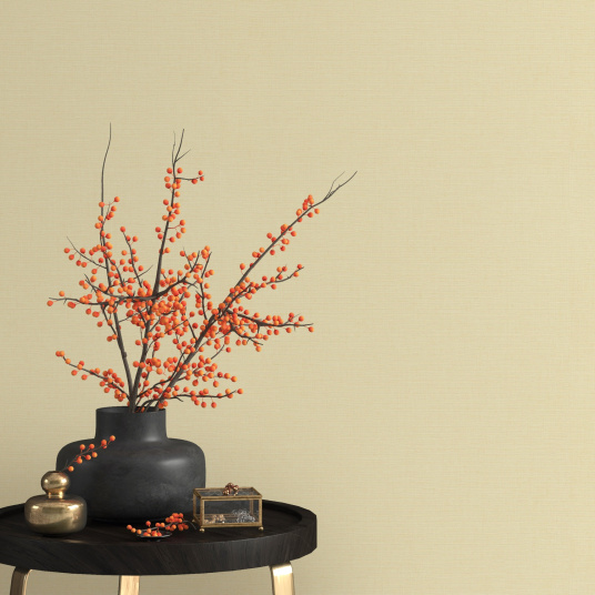 Papier peint vinyle sur intissé - Nature colors - Raphia naturel - décoration