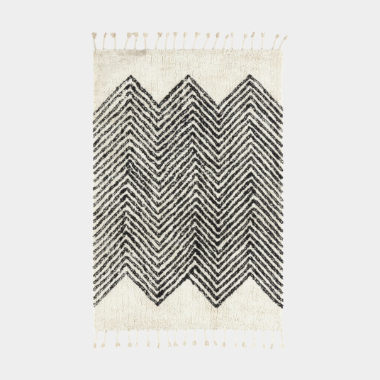 Tapis style Berbère avec franges - Arrow blanc cassé