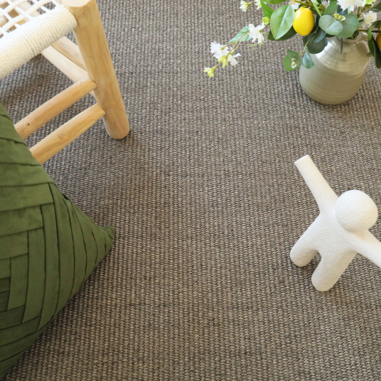 Tapis sur mesure sisal haut de gamme - Terralys - Argile