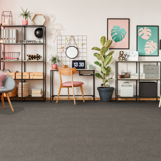 Moquette velours Feelings Balsan marron opium - bureau