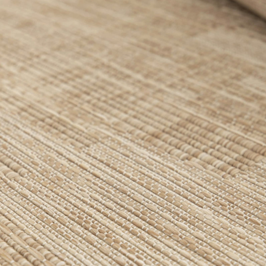 Tapis d'intérieur ou d'extérieur aspect naturel - Amaya - Beige - gros plan