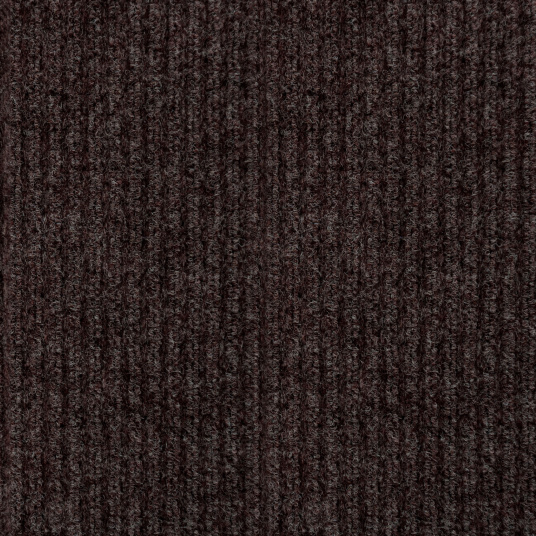 Gros plan sur les boucles épaisses du Tapis d'entrée côtelé antisalissures & antidérapant - Marron