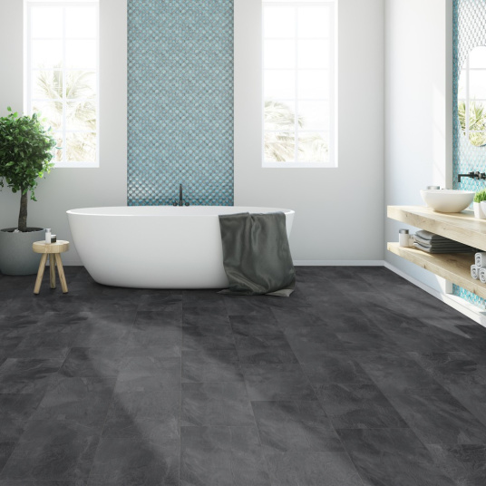 Dalle de sol stratifié compatible cuisine salle de bain Pierre Boracay - salle de bain