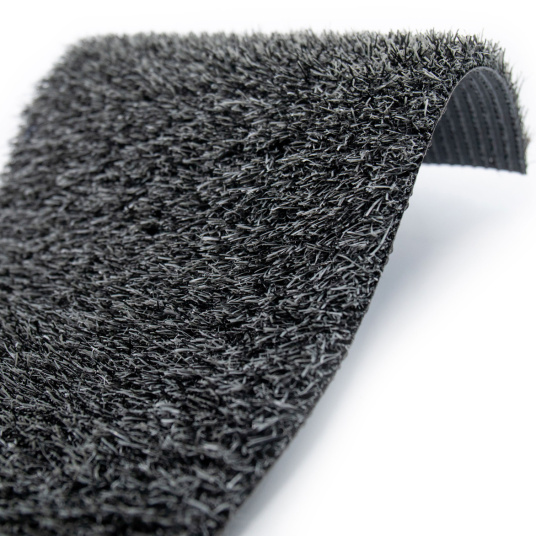 Brins denses et anthracite du gazon synthétique Expo anthracite certifié GRS