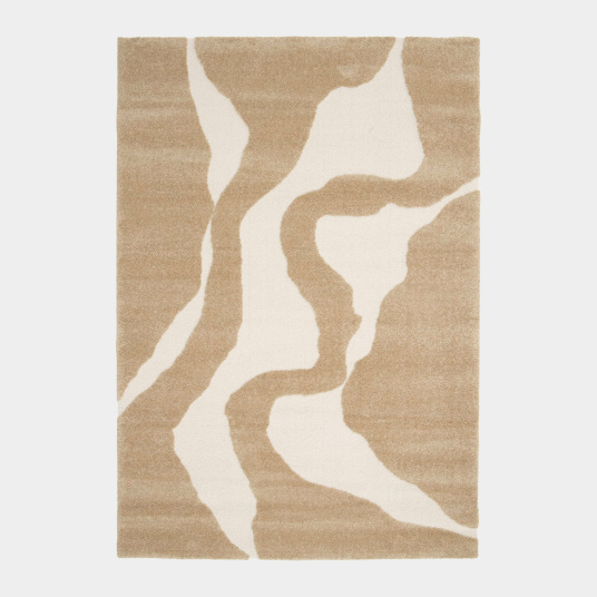 Tapis Stone marron clair - Motifs organiques