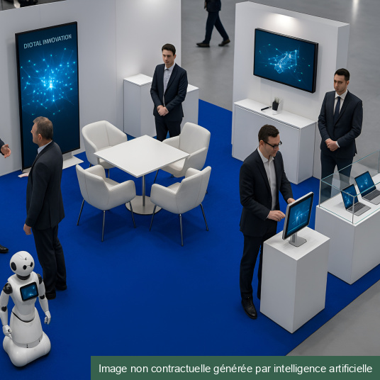 Moquette Orotex Revexpo - Bleu foncé - Exposition