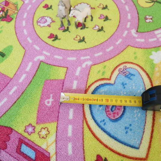 Tapis de jeu enfant circuit de voiture shopping - dimensions