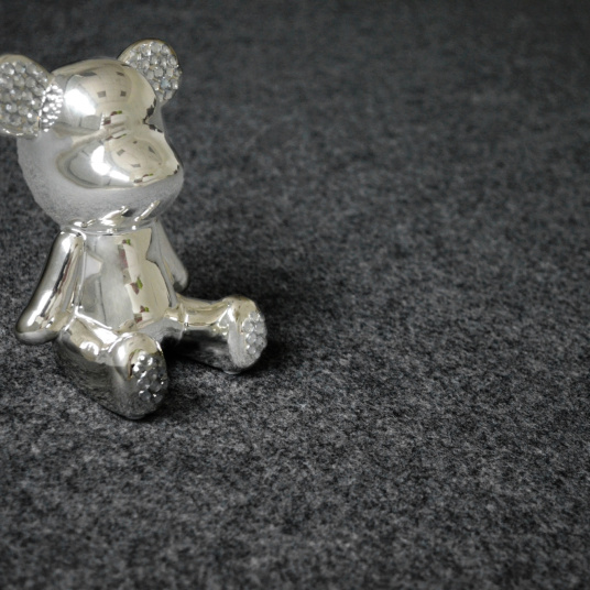 Moquette filmée - Stand Event - Gris anthracite - Vue de près