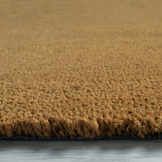 Paillasson - Tapis brosse Coco - Écru - Ep. 23mm - tranche