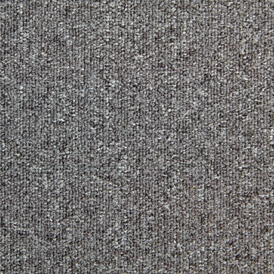 Vue de la dalle moquette bouclée - Gris - Passage modéré