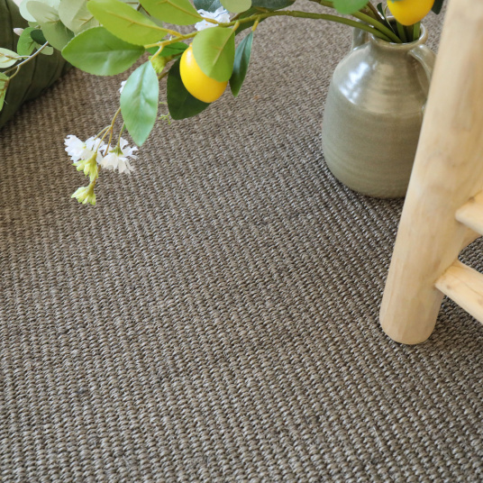 Tapis sur mesure sisal haut de gamme - Terralys - Argile