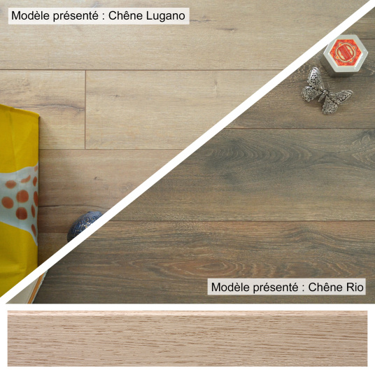 Plinthe Modèle D assortie aux parquets KronoSwiss aux nuances de bois authentiques