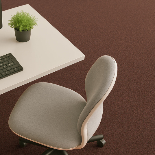 Moquette professionnelle - Trafic 33 Contract - Rouge chiné recyclable - Bureau