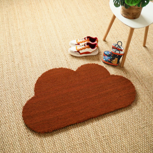 Paillasson coco forme nuage 17 mm, exclusivité Decoweb, usage intérieur