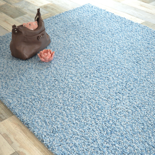 Tapis Billes - Bleu pastel