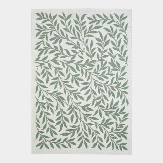 Tapis souple en tissu chenille recyclé - Matcha Forêt