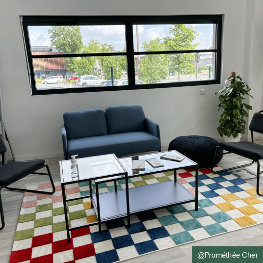 Tapis extérieur et intérieur motif damier - Petit Marius - Multicolore - partenariat