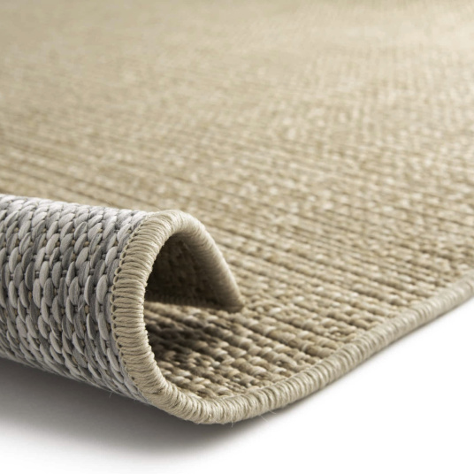 Tapis d'intérieur ou d'extérieur aspect sisal - Havana - Beige - envers