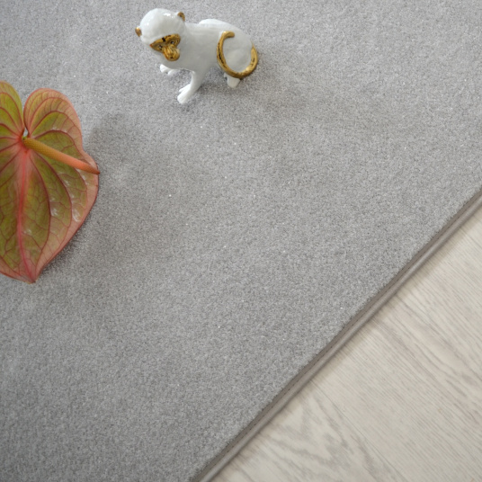 Tapis Paillettes Star gris galon gris clair - vue du dessus