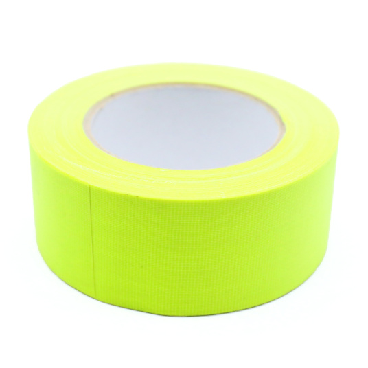 Ruban adhésif gaffa jaune fluo étanche, sans trace au retrait