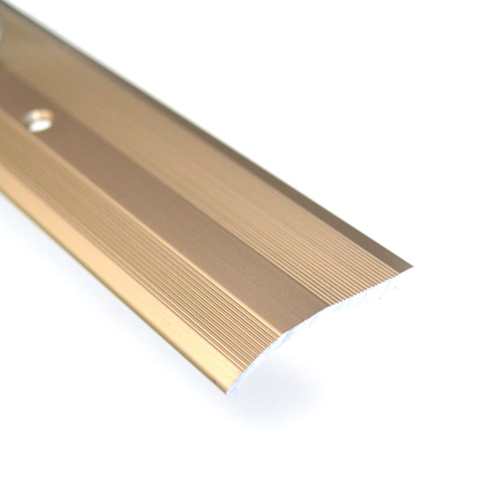 Barre de seuil Romus 100 cm en alu titane avec surface striée antidérapante