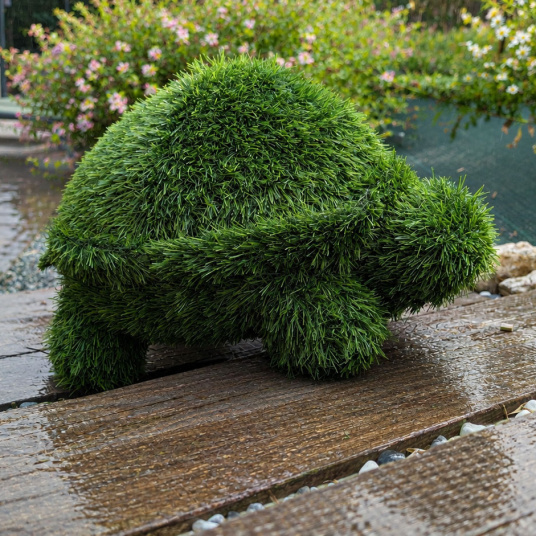 Gaston la tortue en gazon synthétique - 32 cm