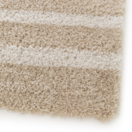 Tapis doux en matière recyclée - Soft Line - Beige - coin