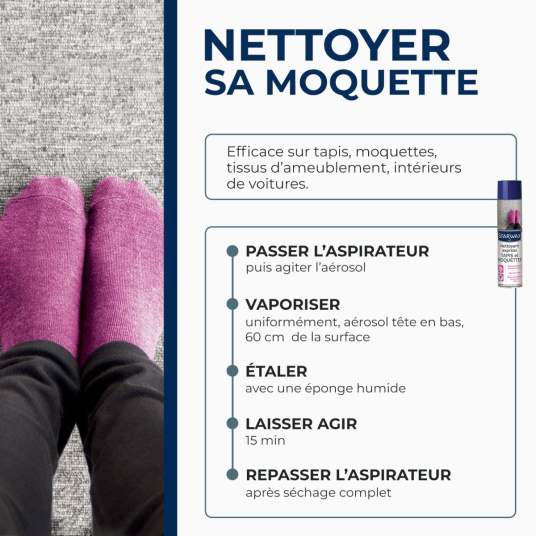 Nettoyant raviveur express Tapis et moquettes Starwax - étiquette