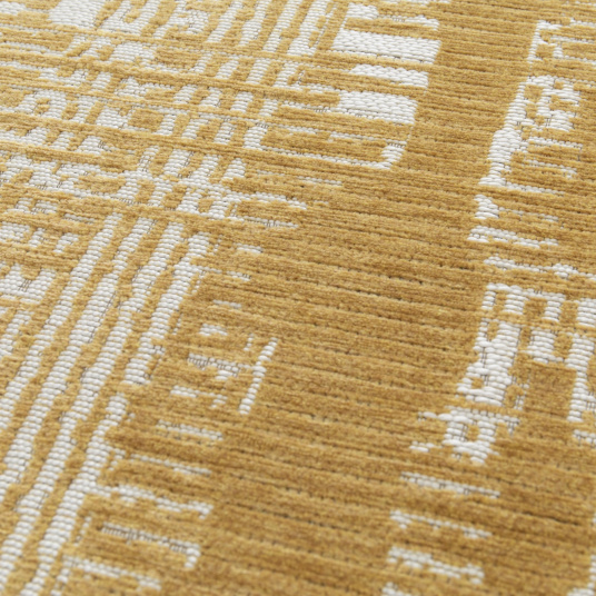 Tapis souple en matière recyclée - Legno - Orange fumé - gros plan