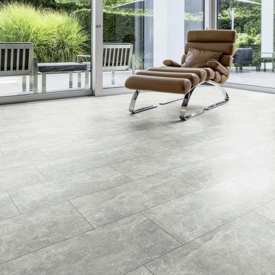 Dalle de sol stratifié - Compatible cuisine salle de bain - Pierre Phuket - salon