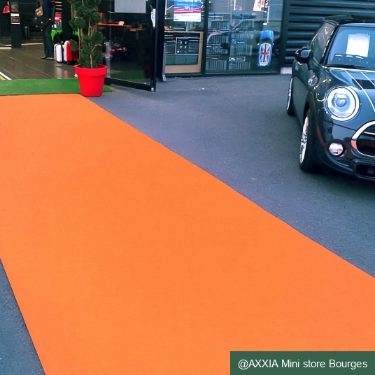 Moquette Stand Event - Orange citrouille - Salon