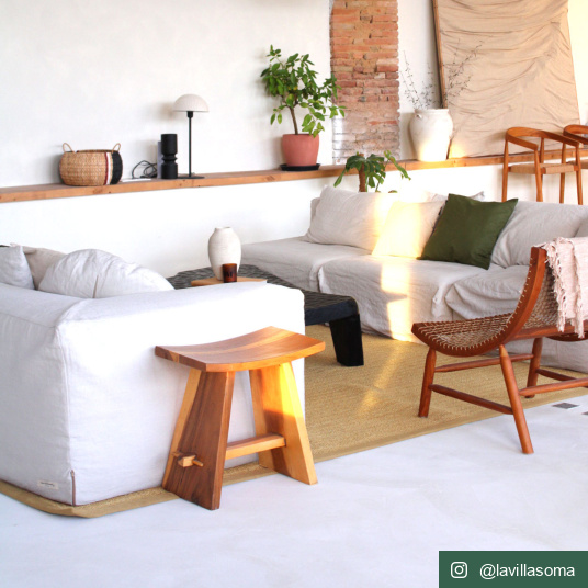 Tapis en sisal naturel - Veracruz chevron - Écru et camel