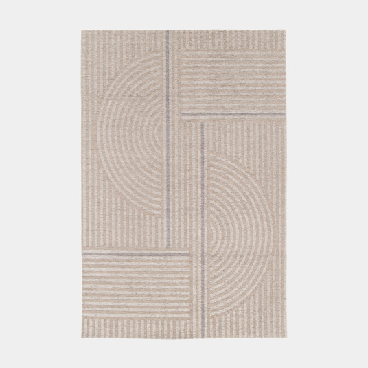 Tapis souple en matière recyclée - New Line - Beige et crème