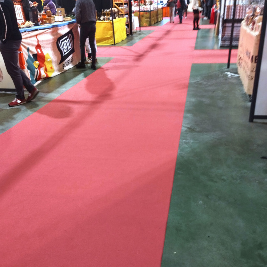 Sol Stand Event Rose candy, sol décoratif pour stands, foires et événements