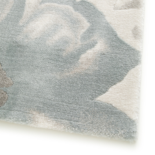 Tapis de salon motif floral - Dianthus - Beige et couleurs pastel - coin