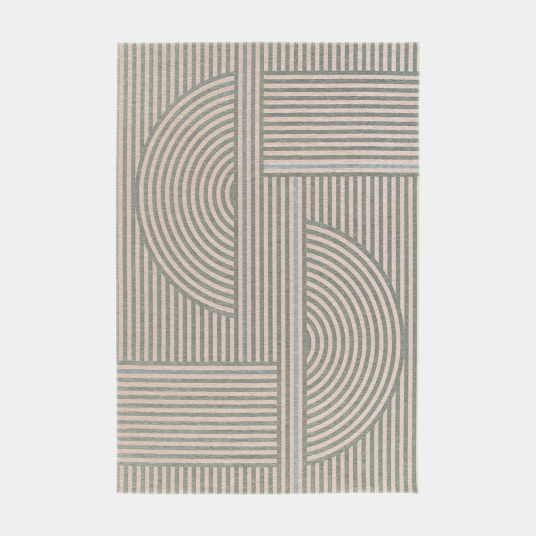 Tapis souple en matière recyclée - New Line - Beige et vert clair