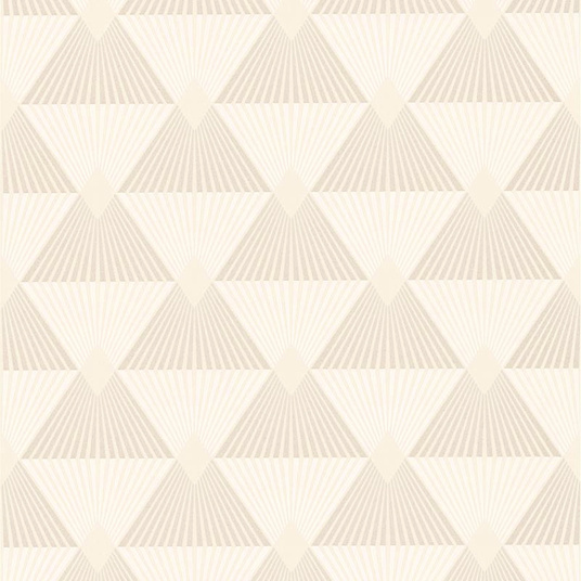 Papier peint expansé sur intissé - Rose gold - Motif Art Déco à paillettes - Sans perspective