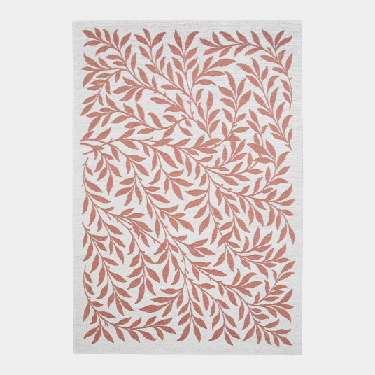 Tapis souple en tissu chenille recyclé - Matcha Terracotta