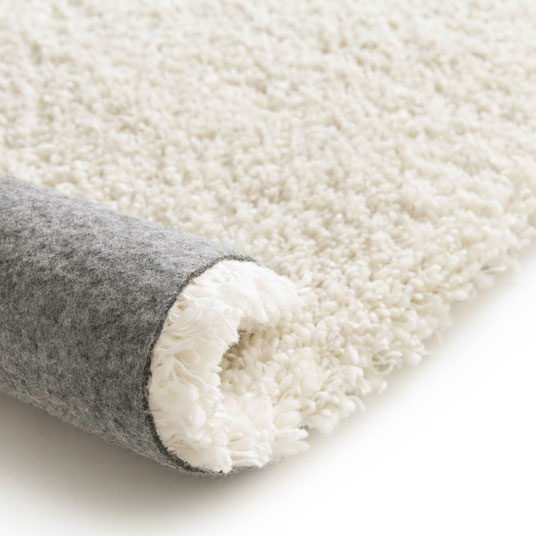 Moquette épaisse Icône Shaggy crème - envers