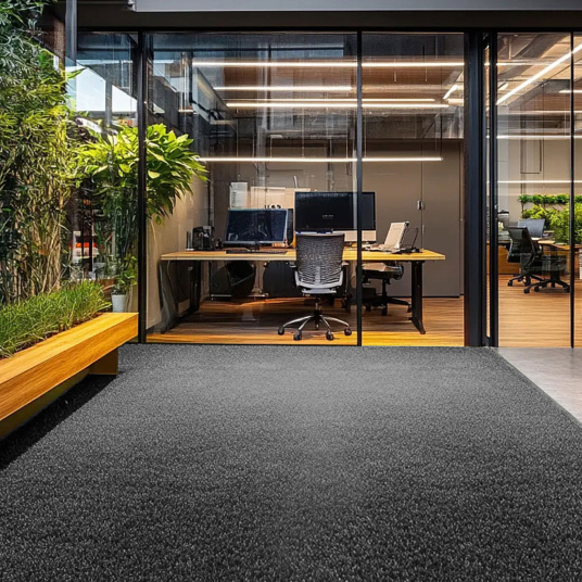 Gazon synthétique Gris foncé Métropolitain - 20mm idéal pour aménagements urbains