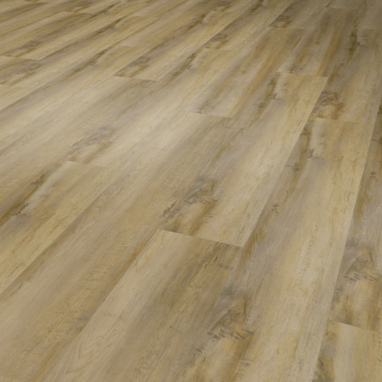 Lame vinyle clipsable - Gerflor R55 Lock+ Acoustic - Madina taupe, détail du décor bois brun au veinage contrasté