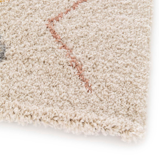 Tapis motif berbère - Sakari - Couleurs pastel - coin