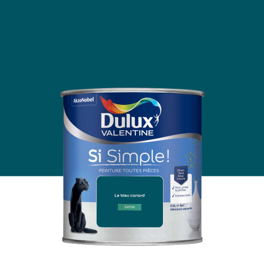Dulux Valentine Si Simple! - Peinture toutes pièces - Satin Le Bleu Canard