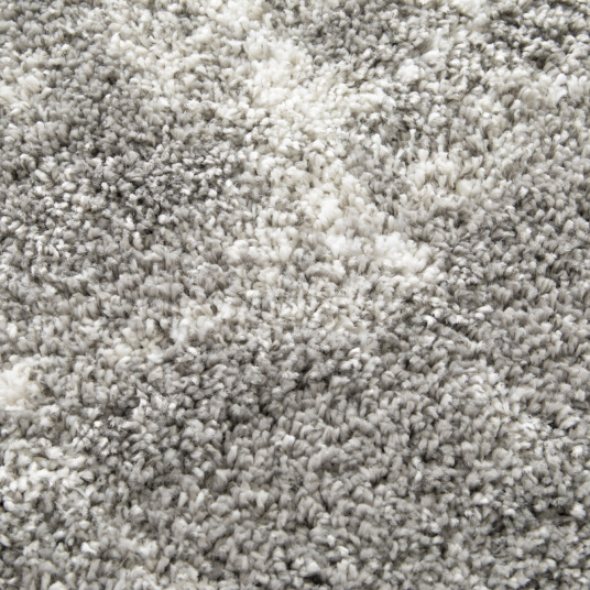 Tapis de salon à motif organique - Gris marbré - Veinage blanc - gros plan