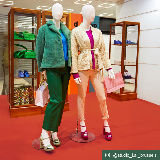 Moquette filmée - Stand Event - Orange sanguine - exposition